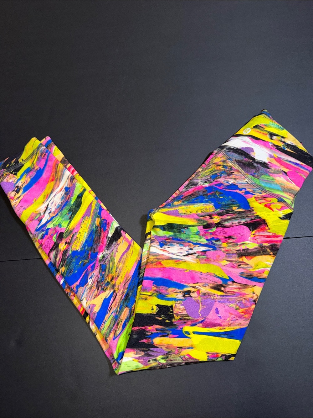 Lululemon Multicolor Abstract Print Leggings Size 2